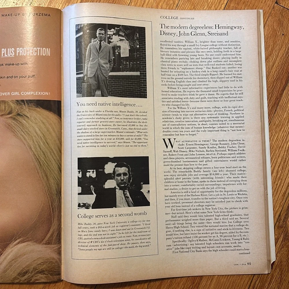 Vintage Look Magazine November 29 1966 Simon & Garfunkel JFK Stamps